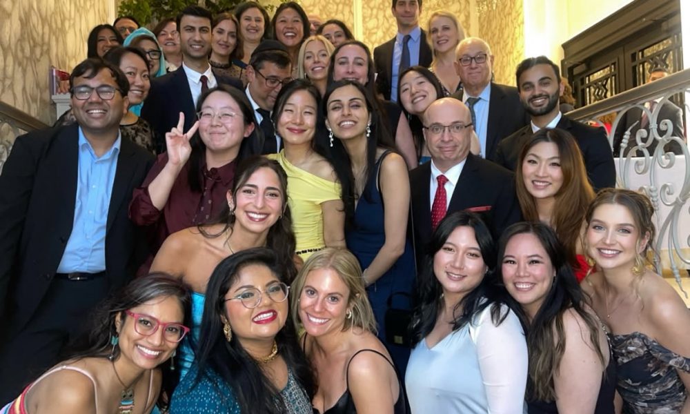 Psychiatry residents pose in formal wear for 2025 gala event